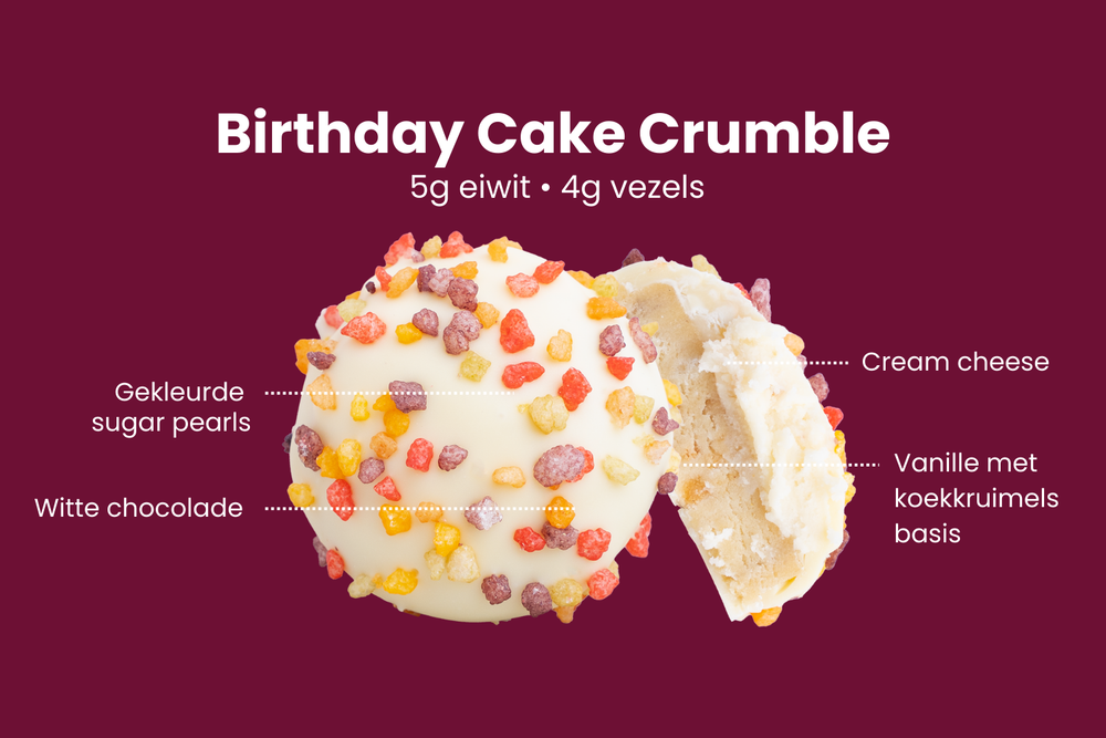 Birthday Cake Crumble - 2 Piggy Bites