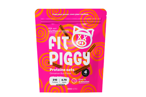 Proteine Oats - Cinnamon Bun smaak (3x 300 gram)