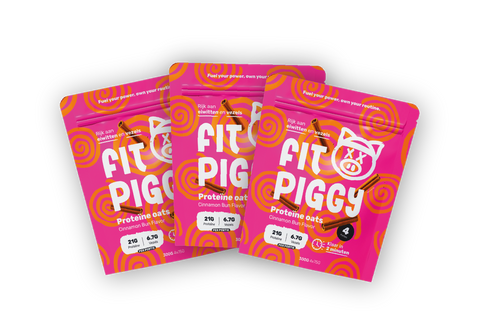 Proteine Oats - Cinnamon Bun smaak (3x 300 gram)